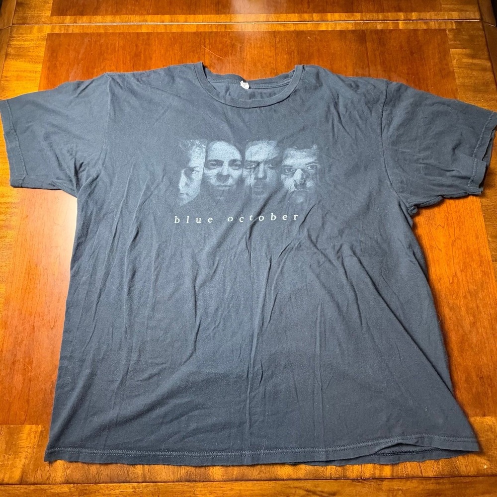 Blue October The Sway Tour 2013 Black Band T-Shirt Anvil